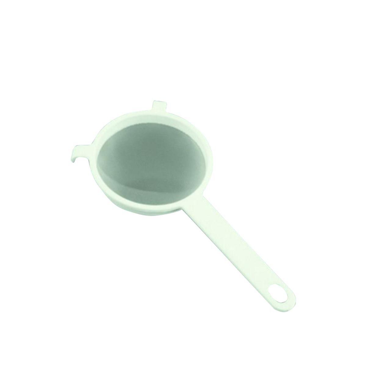 Passoire tamis - Plastique nylon - Diamètre 10 cm - Blanc et gris
