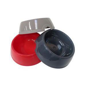 Gamelle - Plastique - D 16 cm - 0,6 L - Rouge, noir ou gris