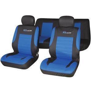 Housses de sièges auto - 26 x H 27 x 14 cm - Noir, bleu