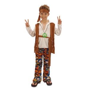 Déguisement Hippies modèle garçon - T 4 à 12 ans - Multicolore