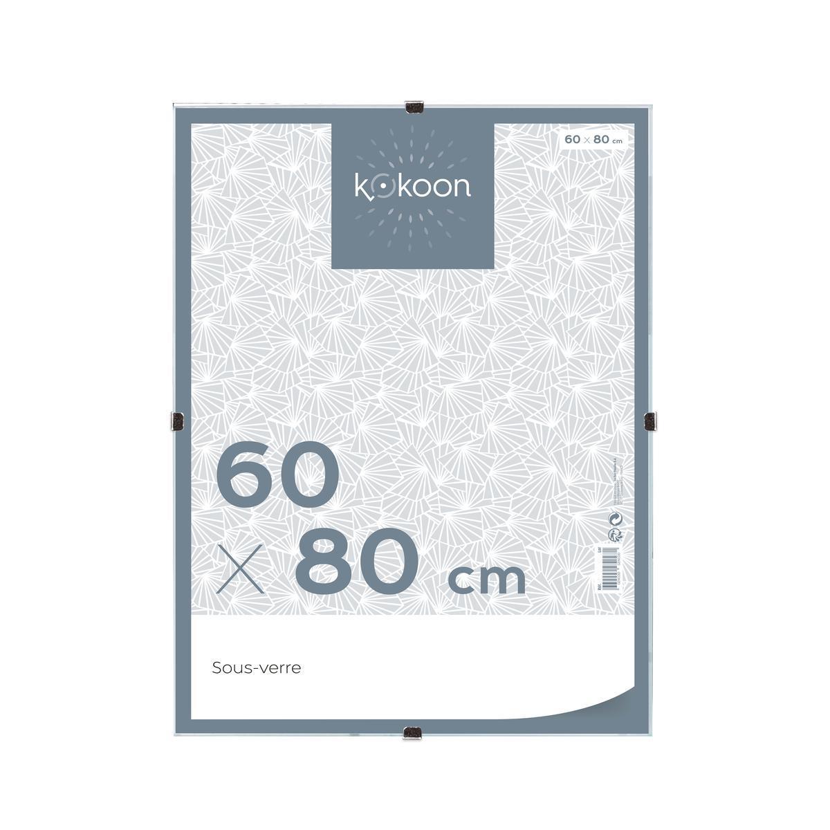 Sous-verre pour cadre photo - L 80 x l 60 cm - Différents modèles - Transparent - K.KOON