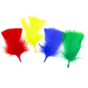 Plumes marabou - Synthétique - 21 x 1,5 x 23 cm - Multicolore