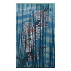 Rideau de porte motif fleurs du Japon - 90 x 200 cm
