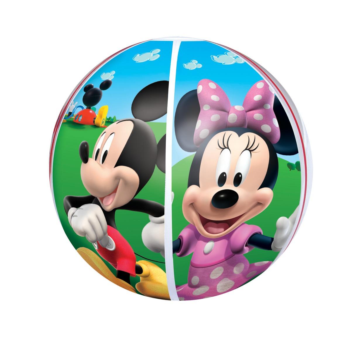Ballon de plage décor Mickey - Diamètre 51 cm - Multicolore