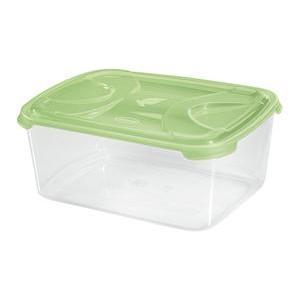 Boîte alimentaire - 5 L - Différents modèles - Transparent & violet ou vert