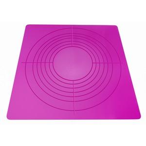 Tapis en silicone pour préparation et cuisson - 33 x 33 cm - rose