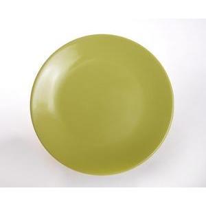 Assiette plate - Grès - Ø 25 cm - Vert anis