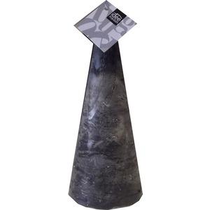 Bougie cône rustique - 6 x 14 cm - Noir
