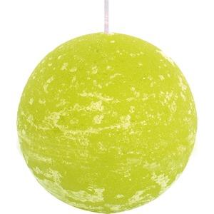Bougie boule rustique - 7 cm - Vert
