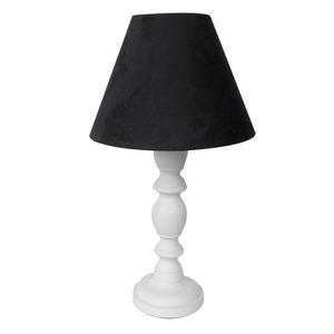 Lampe en bois collection Barok - Hauteur 41 cm - Noir