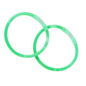Lot de 2 bracelets lumineux à craquer - 20 cm - Vert