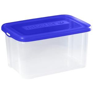 Box de rangement - Plastique - 56 x 39 x H 29 cm - Bleu