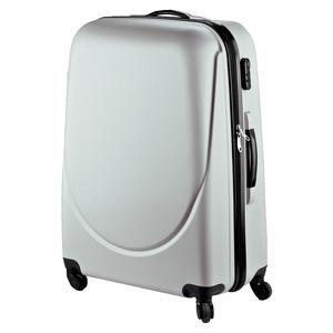 Valise trolley ABS 4 roues 360° - 40 cm - Gris
