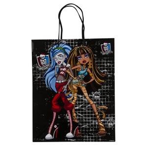 Sac cadeau L Monster High dance - 26 x 32 x 12 cm - Noir