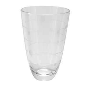 Vase diamax en cristal d'Arques - 16,5 x H 25 cm - Transparent