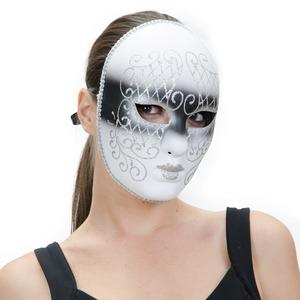 Masque décoré effet bandeau pailleté - 22 x 15,5 cm - Différents coloris