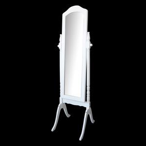 Miroir psyché sur pied en bois - 47 x 50 x H 169 cm - Blanc