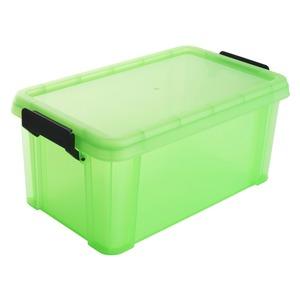 Le box de rangement en plastique - 6 litres - vert fluo