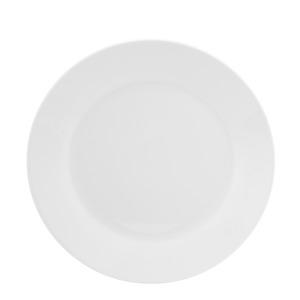 Assiette plate en porcelaine - Diamètre 19 cm - Blanc
