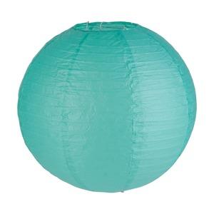 Lanterne boule en papier - Diamètre 40 cm - Vert d'eau