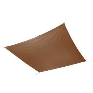 Toile d'ombrage carré - 100% Polyester - 2 x 2 m - Marron