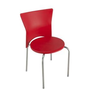 Chaise - 43 x 46 x H 76 cm - Rouge