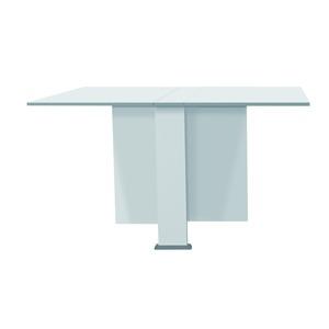Table rabattable - 134 x 80 x H 80 cm - Blanc