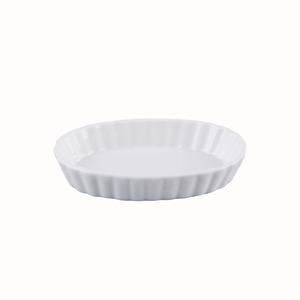 Moule ovale en porcelaine - 13,5 x 8 x H 2,5 cm - Blanc