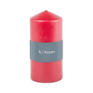 Bougie pilier - ø 6.8 x H 14 cm - Différents modèles - Rouge - K.KOON