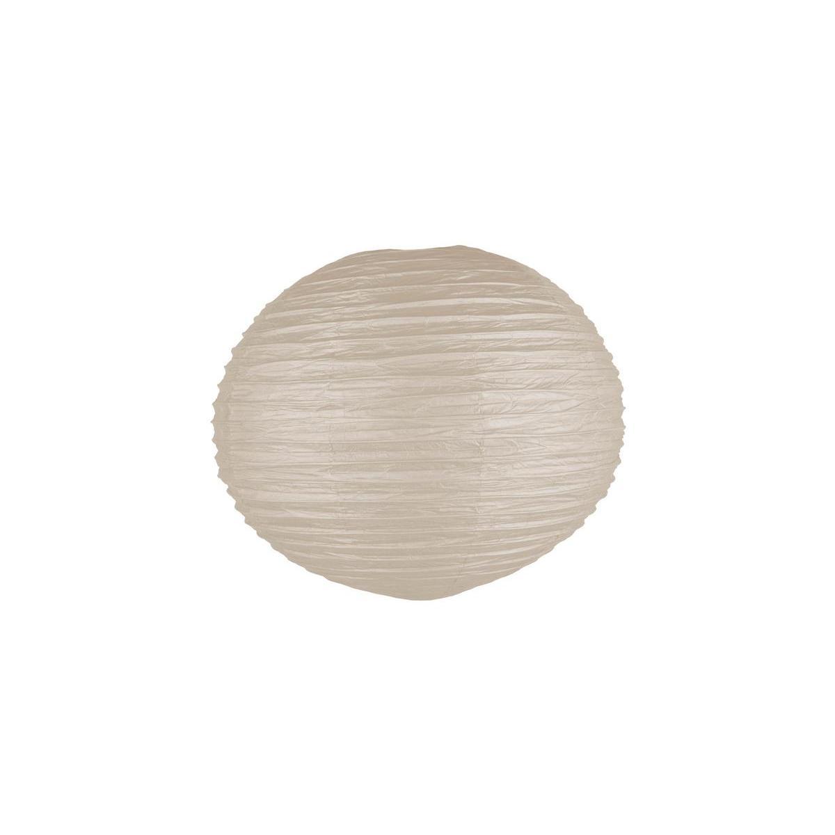 Boule japonaise luminaire - Papier - Diamètre 60 cm - Marron taupe