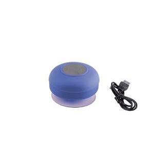 Enceinte Bluetooth étanche - Plastique - 8,5 x 8,5 x H 4,5 cm - Rose, bleu, vert, jaune
