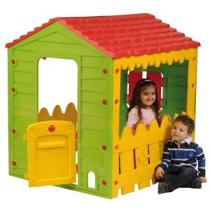 Maisonnette pour enfants - 106 x 118 x H 127 cm - multicolore