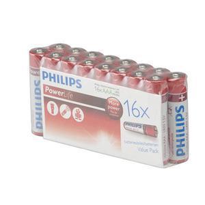 Lot de 16 piles Phillips AAA - rouge