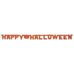 Banderole "Happy Halloween" - L 15.5 x H 0.5 x l 15 cm - Orange - PTIT CLOWN