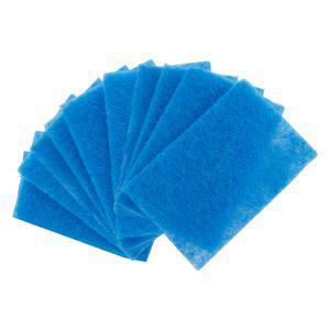 Lot de 10 tampons à récurer - Fibres synthétqiues - 10 x 15 cm - Bleu