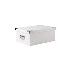 Boîte de rangement Lézard - Carton - 39,5 x 19,5 x 16,5 cm - Blanc