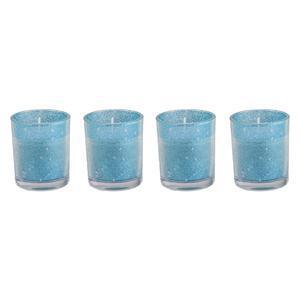 Lot de 3 bougies parfumées - Paraffine et verre - Ø 5 x H 6 cm - Différents coloris