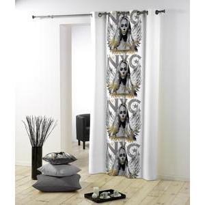 Rideau occultant Ange - Polyester - 140 x 260 cm - Gris