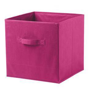 Cube de rangement - Polyester - 31 x 31 x 31 cm - Bleu, Gris, Rose ou Noir