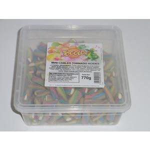 Bonbons mini câbles Tornado - Sucre - 770 g