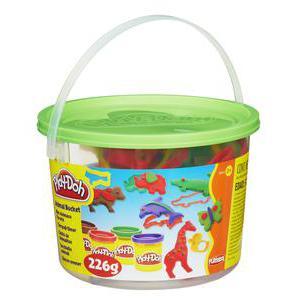 Play Doh 4 pots avec accessoires - Plastique - 14,4 x 14,4 x 10,5 cm - Multicolore