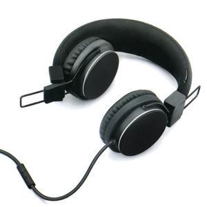 Casque audio pliable - Plastique - 15 x 18 x H 7 cm - Noir