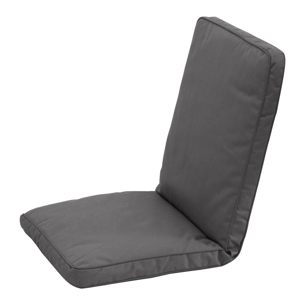 Coussin de chaise - Polyester - 90 x 40 x 4 cm - Anthracite