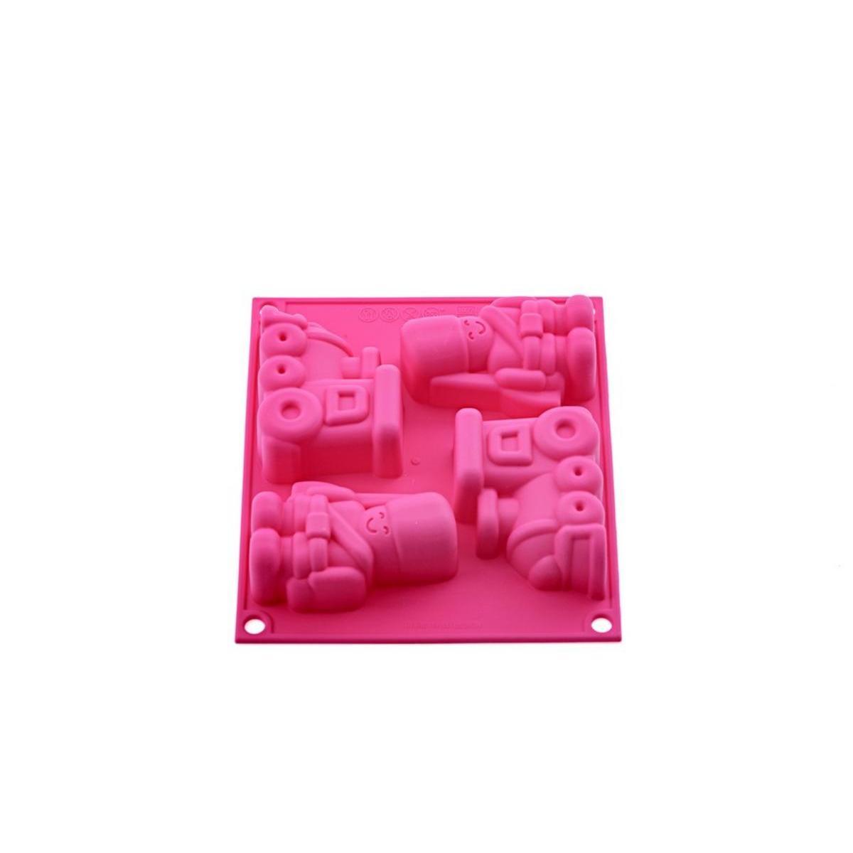Mini plaque de Moule à gâteaux jouets - Silicone - Rose