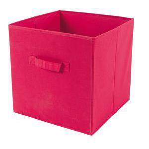Cube de rangement - Polyester - 31 x 31 x H 31 cm - Différents coloris