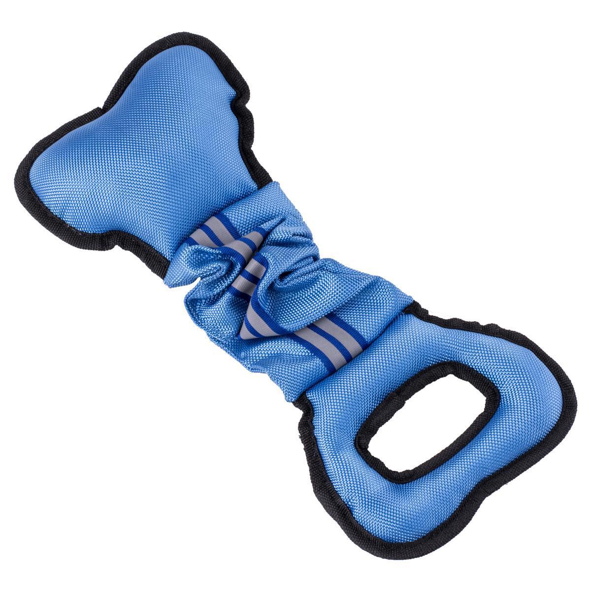 Jouet pour chien à poignée - Polyester - 45 x 15 cm - Bleu