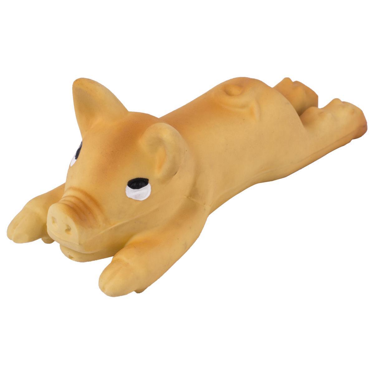 Jouet cochon pour chien - Latex - 14 cm - Orange