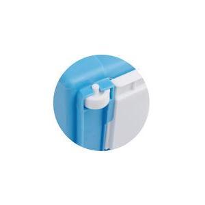 Casier de rangement - Plastique - 32,5 x 19,5 x H 23,5 cm - Blanc, vert ou bleu