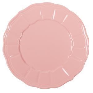 Assiette plate - Grès - Ø 27 cm - Rose pâle