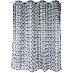 Rideau de douche Triangle - Polyester - 180 x 200 cm - Gris